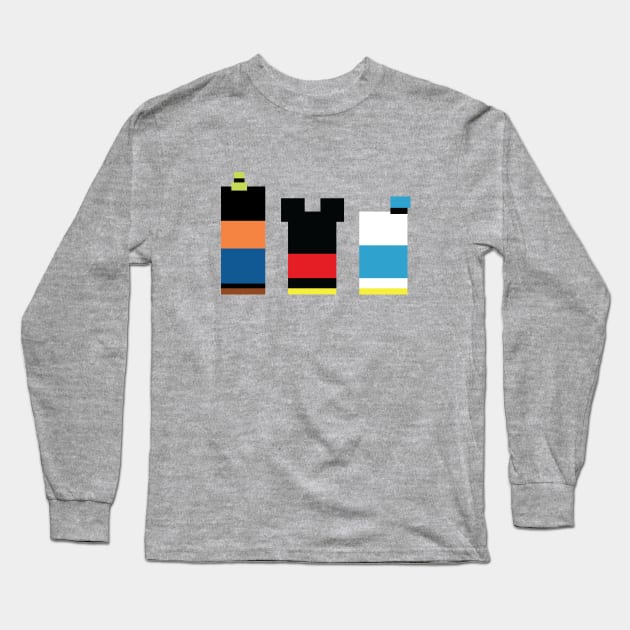 Iconic Trio Long Sleeve T-Shirt by setrexdesigns